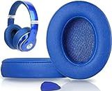 SoloWIT Replacement Ear Pads Cushions for Beats Studio 2 & Studio 3 Wired & Wireless Headphones, Earpads with Soft Protein Leather, Noise Isolation Memory Foam - Blue