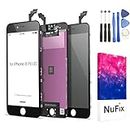 NuFix LCD Replacement for Apple iPhone 6 Plus Screen Glass LCD Display Touch Digitizer Assembly with Frame and Tools A1522 A1524 A1593 Black