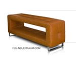 Small Narrow Corridor Leather Bench Genuine Leather 100x30cm Very Sturdy 15kg