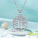 Fashion Silvery Tree of Life Necklace Jewelry Holiday Gift Men Women Silvery New