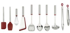 10-Piece Good Cook Stainless Steel Kitchen Cooking Utensil Tool and Gadget Set