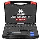 MidTen Laser Bore Sight Kit with Button Switch, Professional Red Laser Bore Sighter with 32 Adapters for 0.17 to 12GA Calibers, Powerful Hunting Equipment