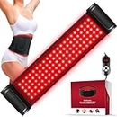 Red Light Therapy for Body, Infrared Light Therapy for Shoulder Waist Muscle Pain Relief, Upgraded 3 in 1 Led Beads, 660nm&850nm Near Infrared Light Therapy Belt Wrap Timer Remote Control