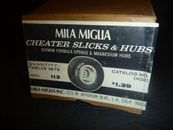 One Box (12 Sets) Mila Miglia Cheater Slicks and Hubs 113 Medium Cat. #402 NOS