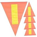 ORFOFE 5Pcs Reflective Pennant Automotive Accessories Orange car Accessories Bikes Gocart bicicletas para niños PVC Safety Flags Bicycles Flags Flag for Bike Outdoor Reflector
