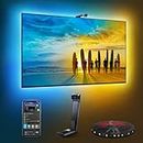 Govee TV Backlight 3 Lite with Fish-Eye Correction Function Sync to 75-85 Inch TVs, 16.4ft RGBICW Wi-Fi TV LED Backlight Strip with Camera, Voice and APP Control, Adapter