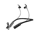 iCall name of trust Wireless Neckband Bluetooth in Ear Earphone Headset Earbud Portable Headphone Handsfree Sports Running Sweatproof Compatible for All Smartphones (Black)