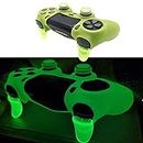 Ps4 Controller Skin Silicone Case Grip Glow in Dark Protective Cover for PS4/slim/Pro Dualshock 4 Controller (Glow Grass Green)