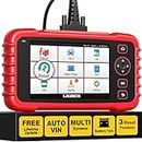 LAUNCH Code Reader Car Diagnostic Tool - CRP123X OBD2 Scanner for Engine Transmission ABS SRS Scan Tool, Android 7.0-Based Wi-Fi One-Click Free Updates, 5.0‚ Touchscreen, Upgraded Version of CRP123