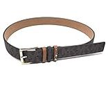 Michael Kors Women's 30mm Brown To Black Reversible MK Logo Monogram Synthetic Leather Belt, Chocolate/Luggage, Medium
