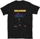 Arcade Galaxian Space Invaders Video Juego Retro Vintage 80s Consola de Juegos Aliens 8-Bits Gamer T-Shirt(Small)