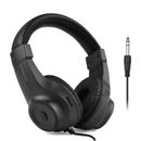 Wired Stereo Monitor Headphones Over-ear Headset for Recording Monitoring Black