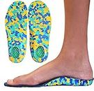 Camo Comfort Childrens Insoles for Kids with Flat Feet Who Need Arch Support by KidSole (Kids Size 12-1.5)