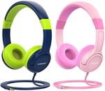 AUSDOM K1 Kids Headphones On-Ear Wired Headphones for Children 85dB Volume Limit
