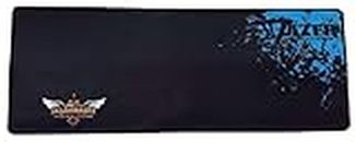 Storin XXL Extended Mouse Pad with Stitched Embroidery Edge, Premium Textured Mouse Mat, Non Slip Rubber Base Mousepad for Laptop, Computer & PC 700mm x 300mm