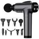 Massage Gun Deep Tissue, Handheld Electric Muscle Massager, High Intensity Percussion Massage with 9 Attachments & 30 Speed
