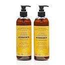 Pharmacopia Citrus Shampoo & Conditioner Bundle – Aromatherapy Hair Care with Natural Plant Based & Organic Ingredients – Vegan, Cruelty Free, No Parabens or Sulfates, Set of 2 16oz Bottles