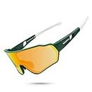 ROCKBROS Polarized Sports Sunglasses HD Glasses Neon Lens UV400 TR90 Frame Cycling Fishing Running Climbing for Women Man