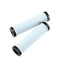 Garneck BMX Scooter Handle Grips Scooter Grips 1 Pair of Bike Handlebar Grips Mountain Bike Rubber Non- Lock On Handle Grips Accessory(White) Scooter Handle Grips Bike Training Handle Bike Grips