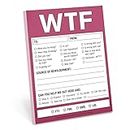 Knock Knock WTF Notes Nifty Note Checklist Memo Pad, 50 Sheets