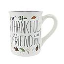 Enesco Our Name is Mud Thankful for a Friend Like You Friendsgiving Coffee Mug, 16 Ounce, Multicolor
