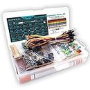 KUBOWAI Starter kit für Elektronische Komponenten für Anfänger mit Breadboard, Potentiometer Leistungsmodul Widerstandskondensator Lernkit, kompatibel mit Arduino, UNO R3, Raspberry Pi