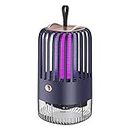 Multimall - Mosquito Killer Lamp 2000mAh 5th Gen, Rechargeable Repellent Lamp for Home Indoor Home Bedroom, Kitchen, Office, and Outdoor, Insect Killer & Bug Zapper (Dark Blue)