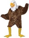 California Costumes Eagle Maniac Adult Mascot Costume with Movable Jaw, Brown/White, One Size