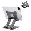KABCON Tablet Stand, Adjustable Aluminum Tablets(7-13.5 Inch)Holder For Ipad 2017/2018,Ipad Pro,Surface Pro Surface Pro 3 4,Fird Hd 10,Samsung Galaxy Tab E,Asus Transformer With A Carry Bag-Space Grey