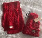 NWT Ugg Knit Winter Scarf & Beanie Set