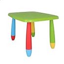 Mueblear Kindertisch, rechteckig, Kunststoff, Grün