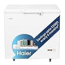 Haier HFC-230SM5, 5 Star rated Single Door Hard Top Deep Freezer, Convertible, Capacity 218 Litres, White