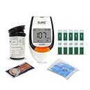Niscomed Surescreen Glucose Blood Sugar testing Painfree Monitor with 5 Strips Glucometer (White)