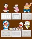 SWK-47 (Doraemon Switch Board Wall Sticker), Multicolor