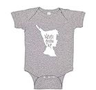 Never Grow Up It's A Trap Premium Baby Boy or Girl Romper for Pan Fans (Newborn, Grey)