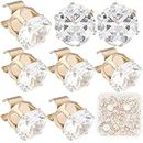 CRASPIRE 40pcs Cubic Zirconia Shoe Clips Rhinestone Glitter Detachable Shoes Buckle Jewelry Clasps Clip on for Women Bridal Wedding Party DIY Heels Flats Pumps Clothing Bags Decoration