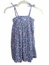 Old Navy Girls 5T Navy Blue Summer Floral Printted Bow-tie Strappy Cami Dress