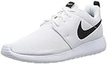 Nike Womens Roshe One Running Shoes (7 B(M) US)(White/White/Black)