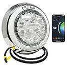 Life-Bulb Smart LED Pool Lights for Inground Pool, Wall Mounted, Color Changing Pool Light with Remote, Underwater Pool Lights, LED Pool Light - 75ft Cable, iOS/Android - Lifetime Replacement Warranty