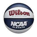 Wilson NCAA Elevate Basketball - Size 7-29.5", White/Navy