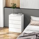 High Gloss Chest of Drawers for Bedroom 4-Drawer Dresser