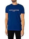 Tommy Hilfiger Homme T-Shirt Manches Courtes Tommy Logo encolure Ronde, Bleu (Anchor Blue), XXL