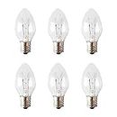 15WE12 15 Watt Light Bulbs Replacement for Scentsy - Plug in Nightlight Warmer Wax Diffuser C7 Replacement Bulbs 15W 120 Volt by Wadoy (6 Packs)