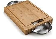 Napoleon Pro cutting board with collection cups and drawer