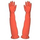 Reusable Cleaning Gloves Long Rubber Gloves Waterproof Household Gloves Kitchen Dishwashing Gloves for Garden Painting Home Tengan