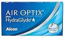 Air Optix plus HydraGlyde Lentes de contacto de reemplazo mensual, Pack de 6, R 8.6 mm, D 14.2 mm, -7.00 Diopt