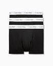 Calvin Klein Men's Underwear Cotton Stretch Trunk, Black, Medium, Pack of 3