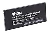 vhbw Li-ION Batterie 3000mAh (3.85V) pour téléphone Portable Smartphone Microsoft/Nokia Lumia 950 comme BV-T5E.