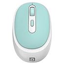 Portronics Toad 27 Wireless Mouse, Silent Buttons, 2.4 GHz with USB Nano Dongle for PC/Mac/Laptop, Auto Power Saving Mode, Adjustable DPI Button(Green)