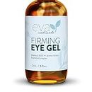 Eva Naturals Eye Gel - Luxurious Hydrating Under Eye Cream For Dark Circles and Puffiness, Bags, Crows Feet, Wrinkles - With Hyaluronic Acid & Peptides Eye Serum (60 ml)